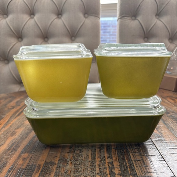 PYREX VERDE REFRIGERATOR SET - Picture 4 of 10